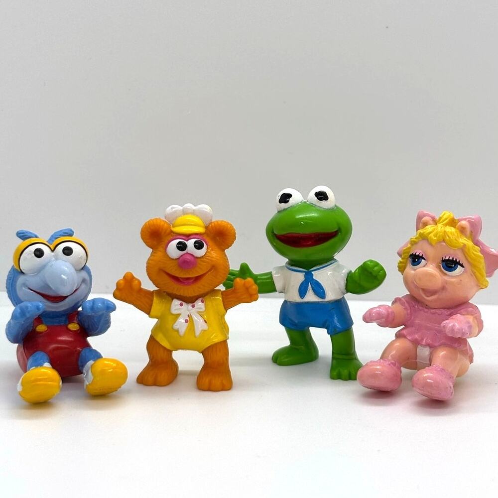 Vintage 1986 Jim Henson's Collectible Muppet Babies Mini Figures, Set of 4